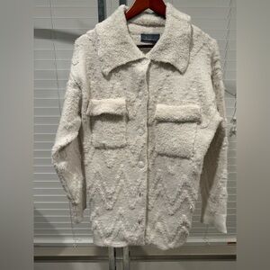 Flat White Sweater Coat |
Anthropologie